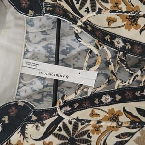 Floral Anthropologie Embroidered Blouse